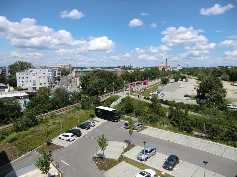 Ausblick aus dem Fenster Premier Inn Nürnberg City Nordost
