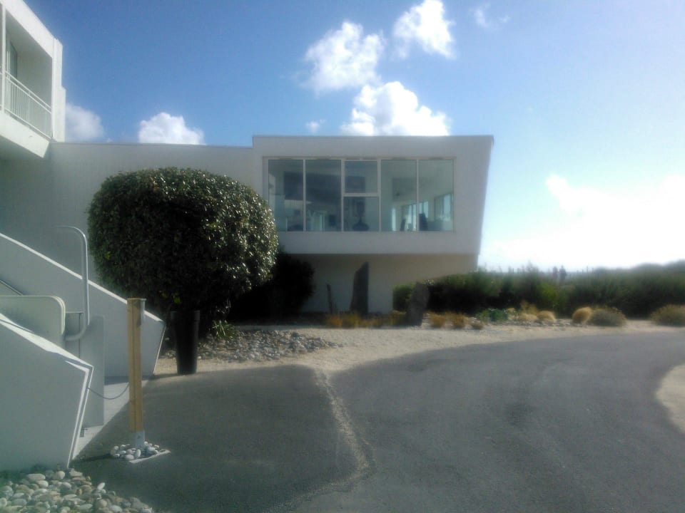 Treppe zur Rezeption / Restaurant Hotel Le Grand Large