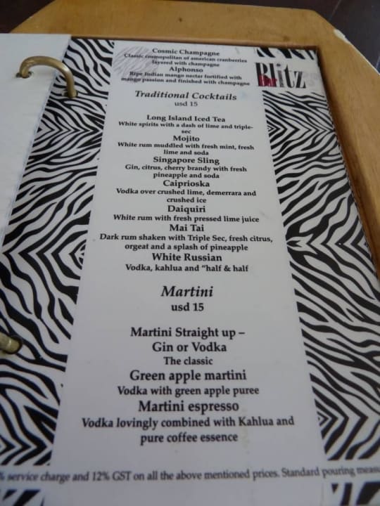 Preisliste Eri Maldives