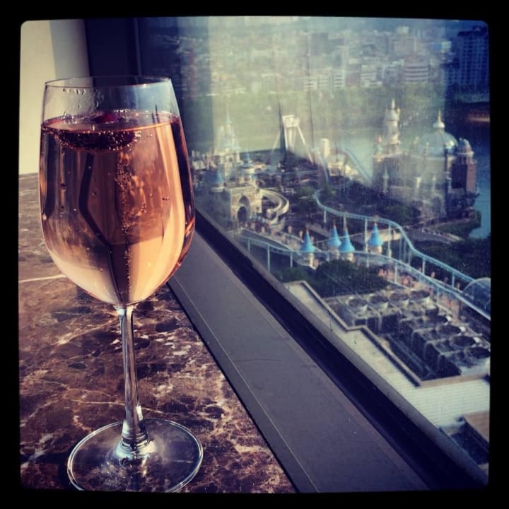 Enjoying the view from Lotte Hotel World Hotel Lotte World