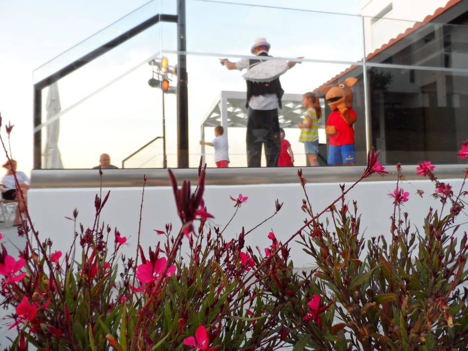 Maskotka Santelino i aniołek na minidisco AluaSoul Zakynthos - Adults only