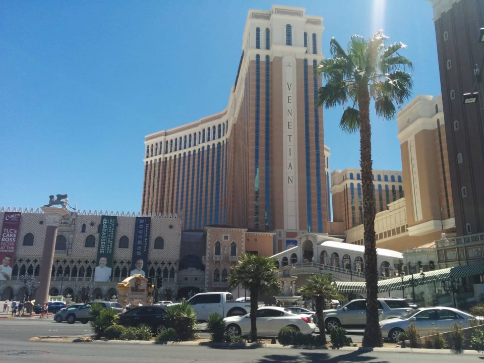 The hotel from outside The Venetian Resort & Casino