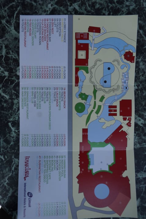 Plan Überblick Limak Lara Deluxe Hotel & Resort