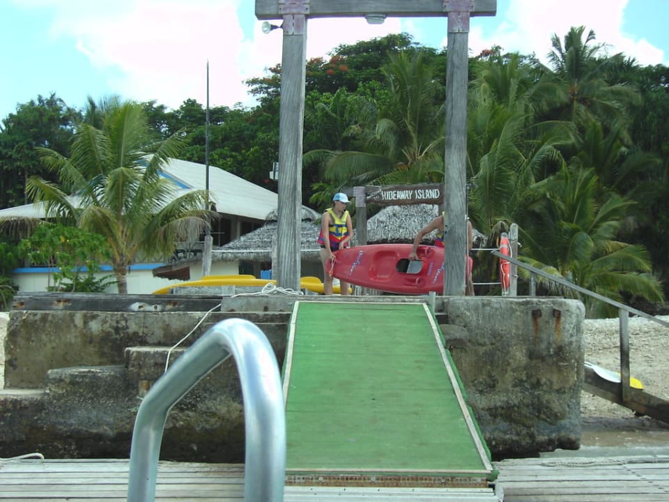 Anlegemole des Hideaway Resorts Hotel Hideaway Island Resort