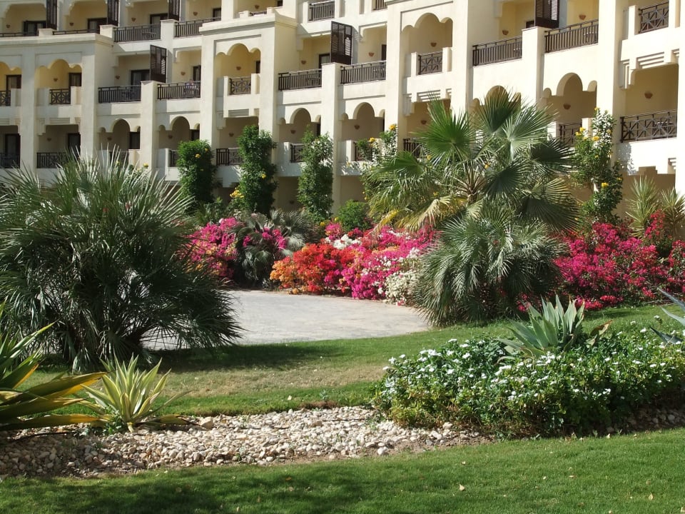 Schöne blumige Gartenanlage Steigenberger ALDAU Beach Hotel