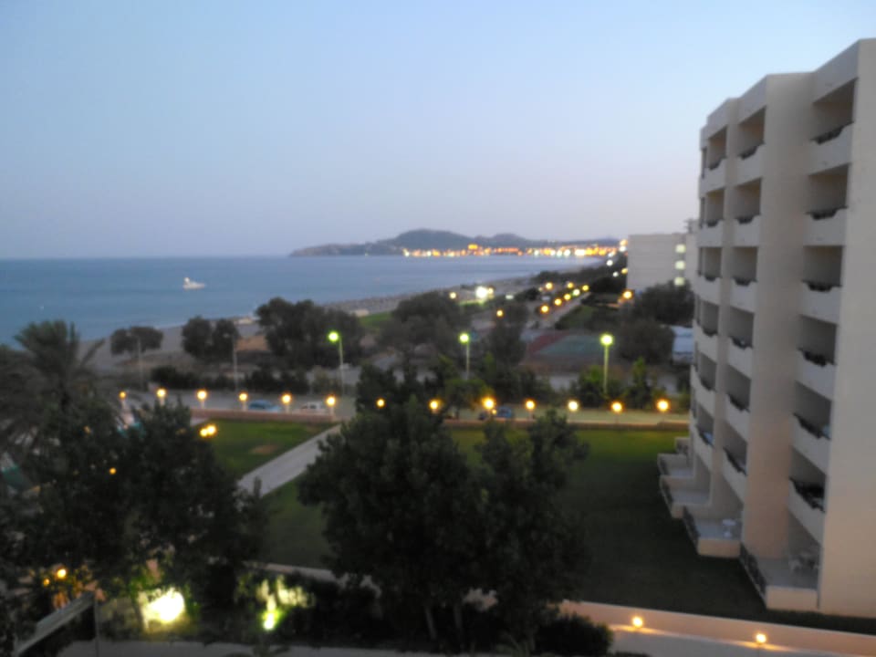 Výhled z balkonu Olympos Beach Hotel