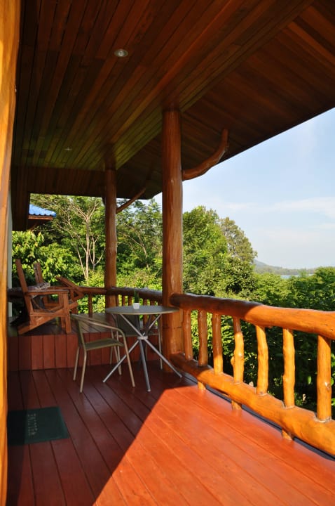 Terrasse des Bungalows Esmeralda View Resort
