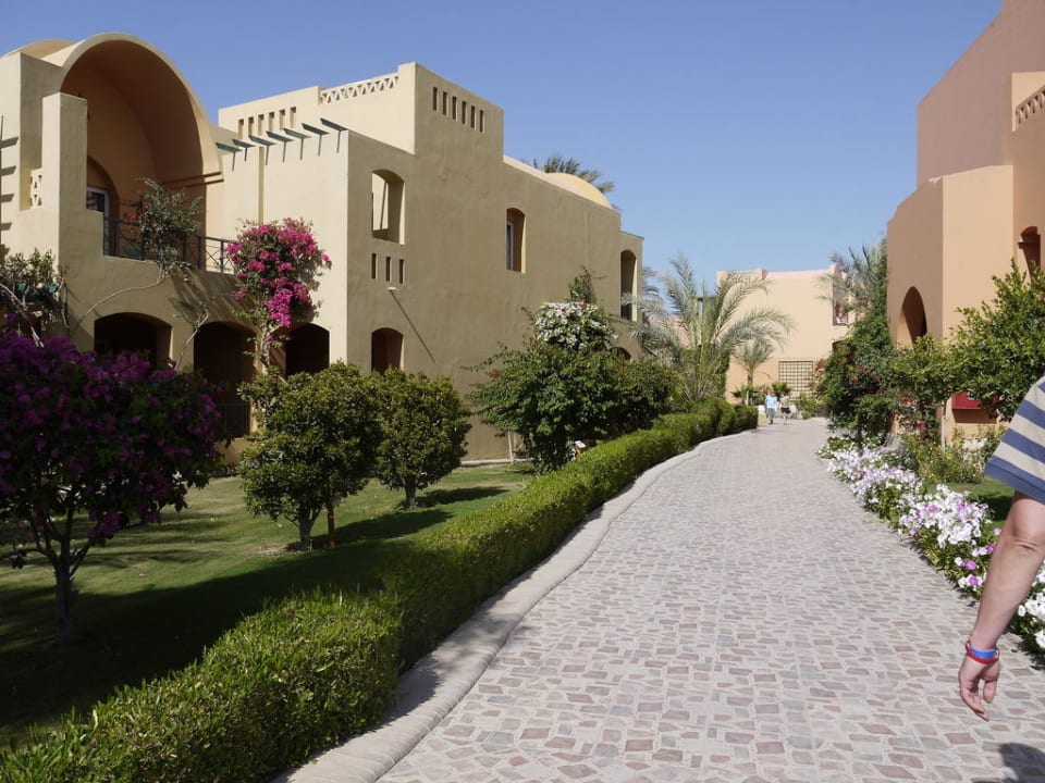 Weg zum Stand Hotel JAZ Makadi Star & Spa