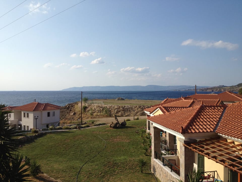 Blick vom Zimmer Hotel Alma Beach