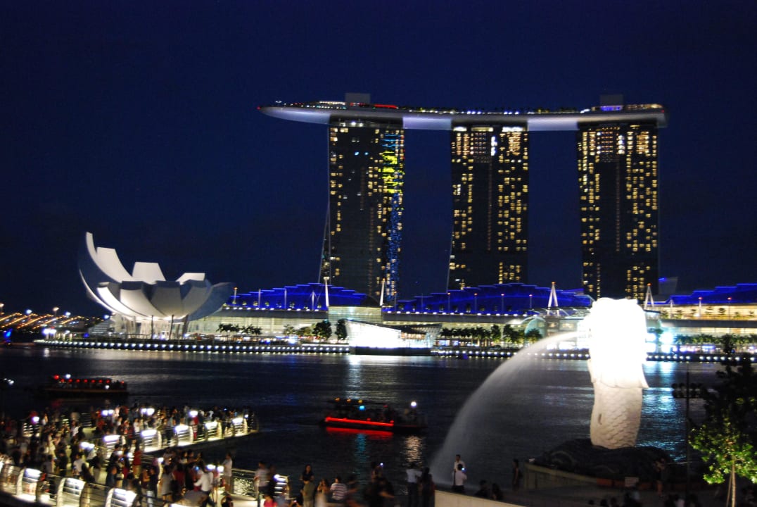 Blick auf die Marina Bay Parkroyal Collection Marina Bay
