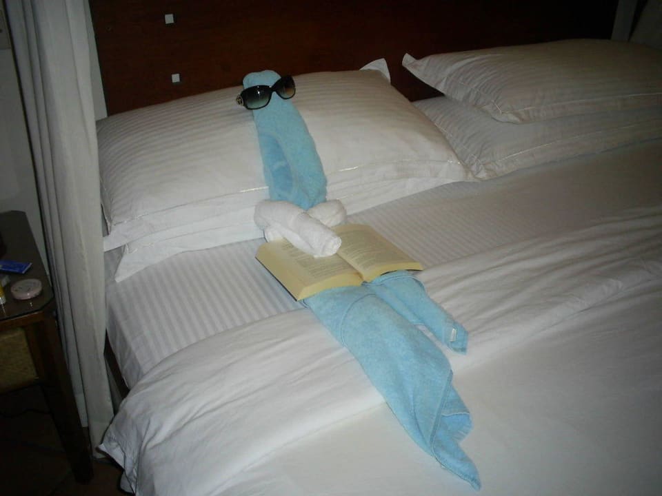 Abschiedsfigur letzer Tag Kuramathi Maldives