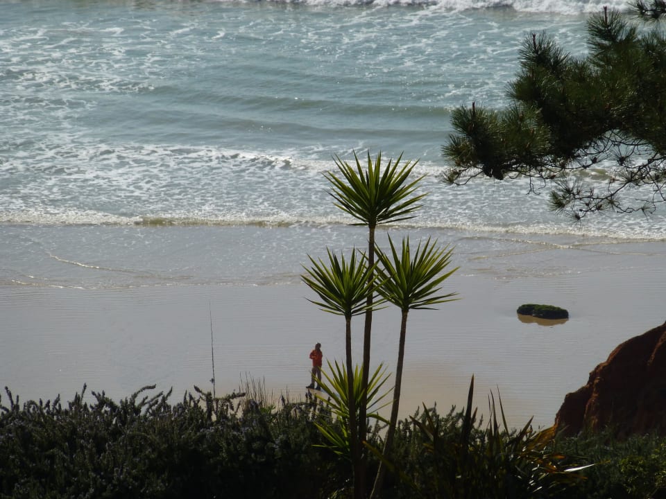 Strand unterhalb des Hotels bei Ebbe PortoBay Falésia