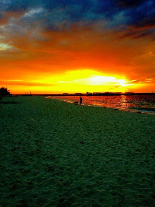 Sonnenaufgang von Jacuzzi Beach Villa Nr.114 Kuredu Island Resort & Spa