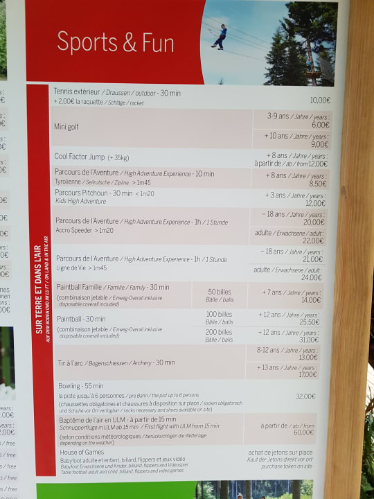 Sonstiges Center Parcs Les Trois Forêts