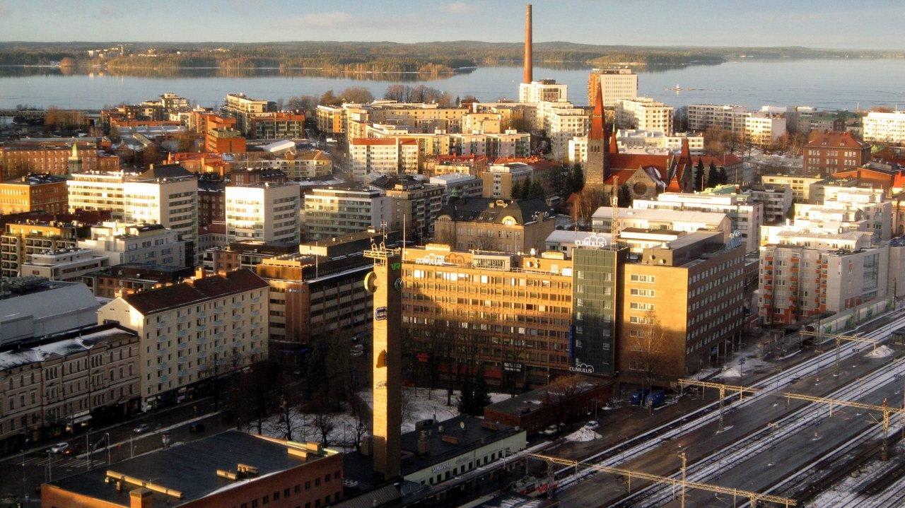 View from Hotel Torni Holiday Inn Tampere Central Station