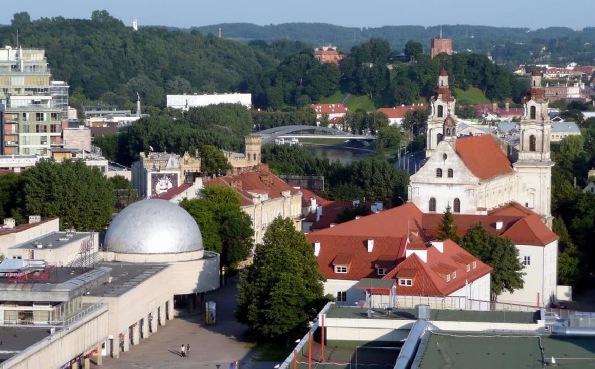 View from the balcony Hotel Radisson Blu Lietuva