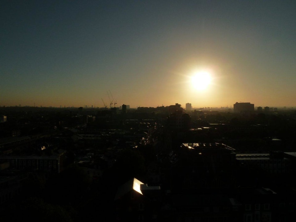 Ausblick am Morgen Hotel Premier Inn London Hammersmith