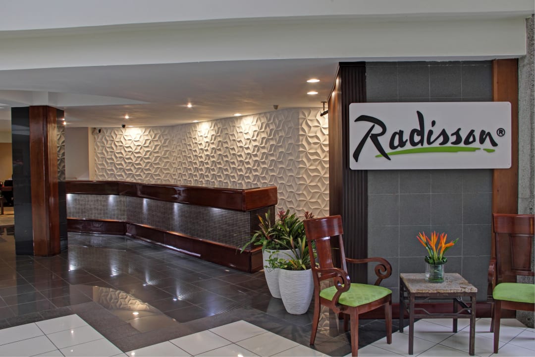 Lobby Radisson Hotel San Jose COsta Rica