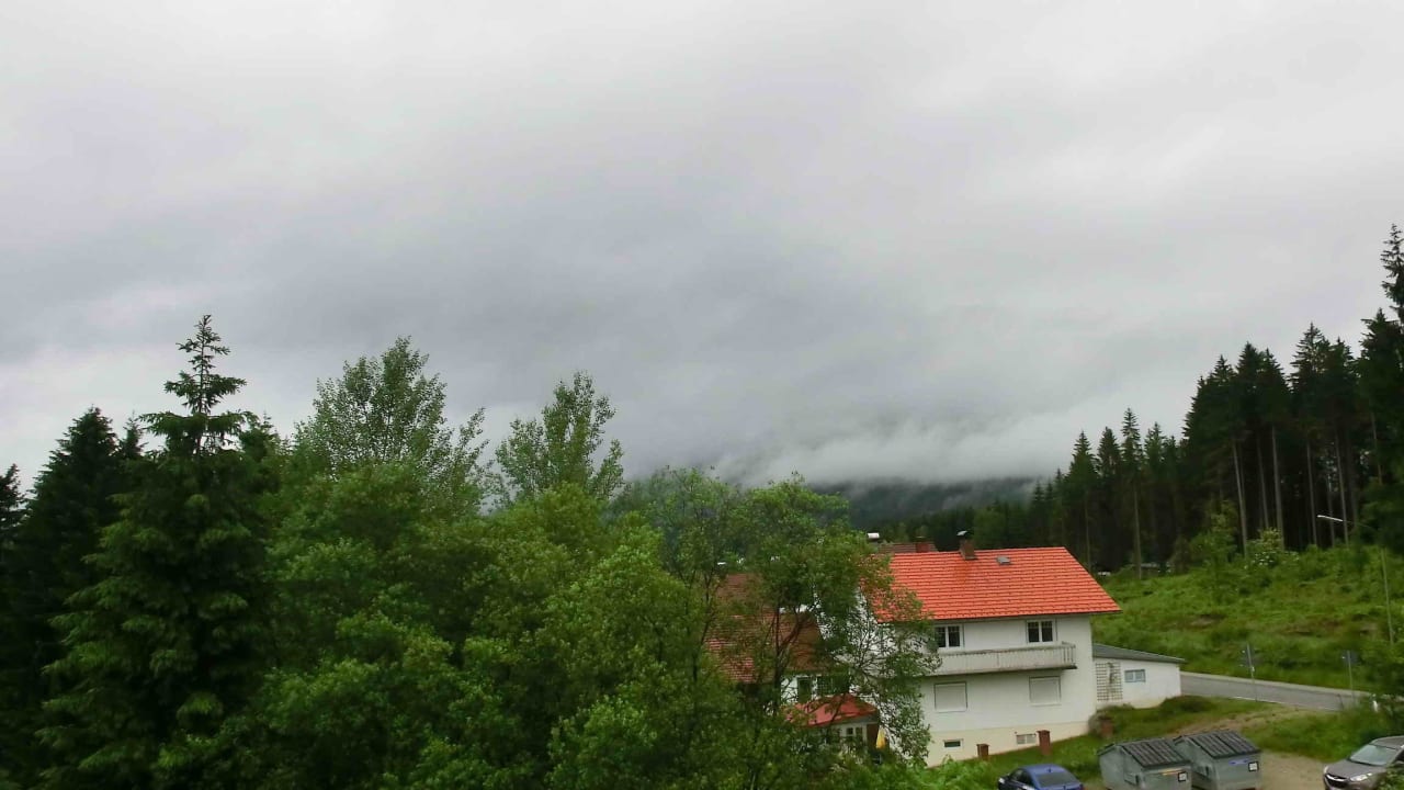Blick vom Balkon Hotel Ahornhof