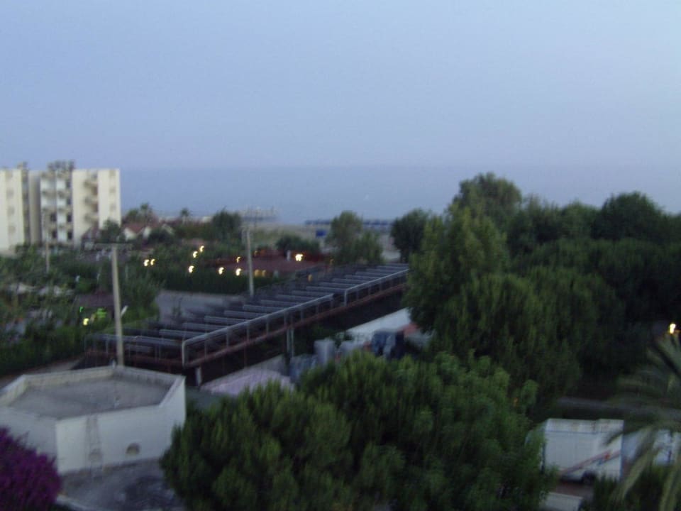 Blick vom Balkon Hotel Royal Garden Beach