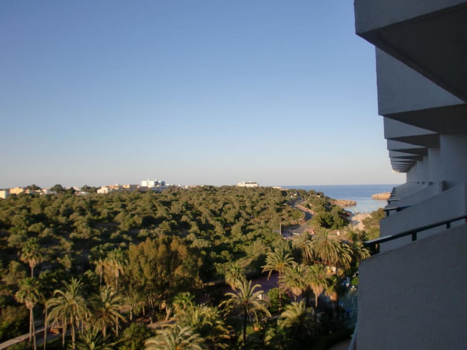 Seitlicher Meerblick aus dem 5. Stock Grupotel Cala Marsal Nature Hotel