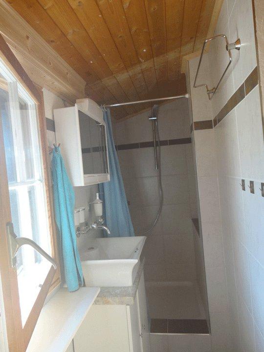 Dusche/WC Maiensäss Alphütte Tegia Sulai