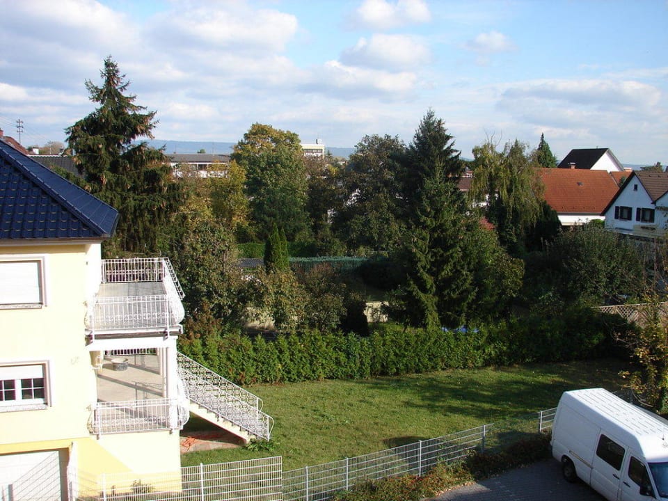 Ausblick vom Zimmer ACHAT Hotel Schwetzingen Heidelberg