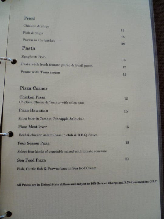 Speisekarte an den Bars, kostet extra Adaaran Select Meedhupparu Island Resort - Premium All Inclusive