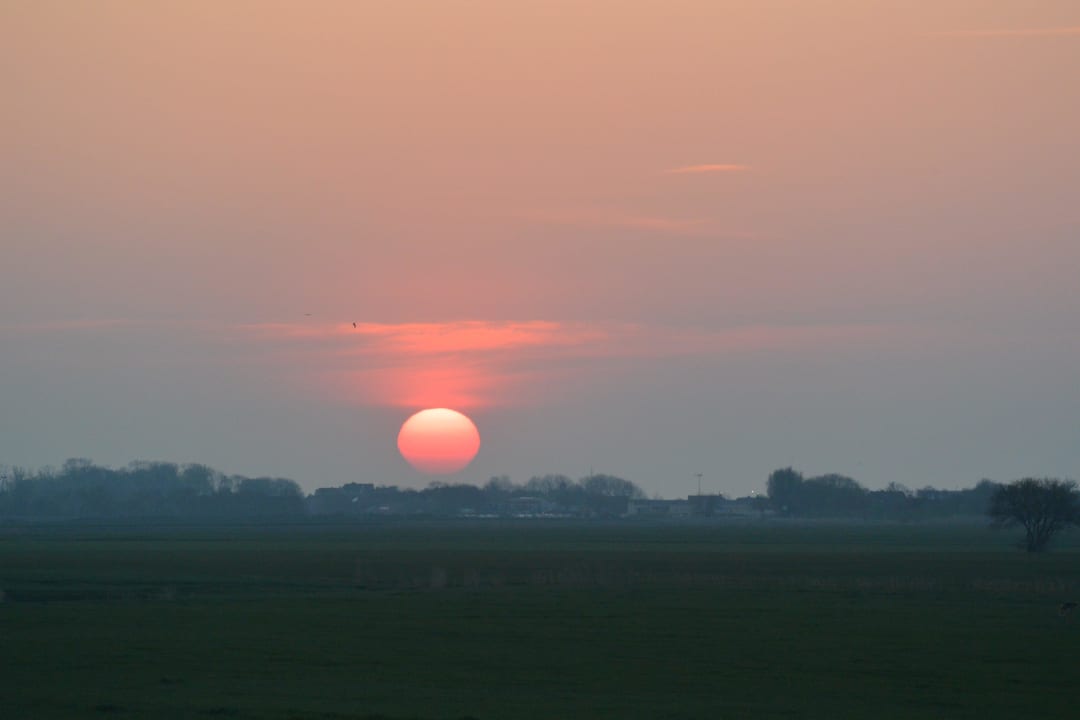 Sonnenuntergang von der Terrasse aus gesehen Pension Engelmann