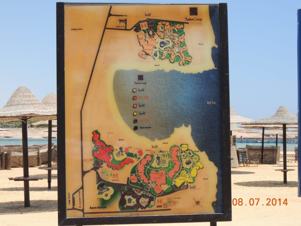 Lageplan der Hotels Jaz Solaya