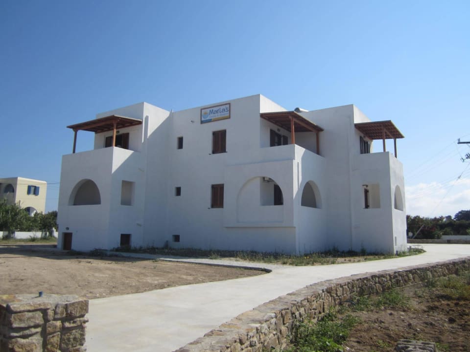 Blickrichtung vom Strand Maria's Rooms & Studios