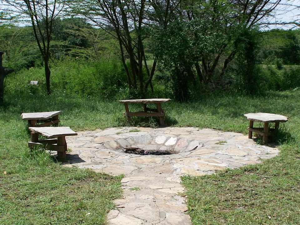 Lagerfeuer nach der Pirsch Aruba-Mara Camp