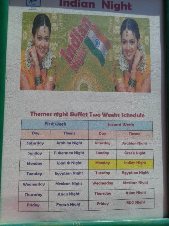 Jeden Abend andere Thema Arabia Azur Resort