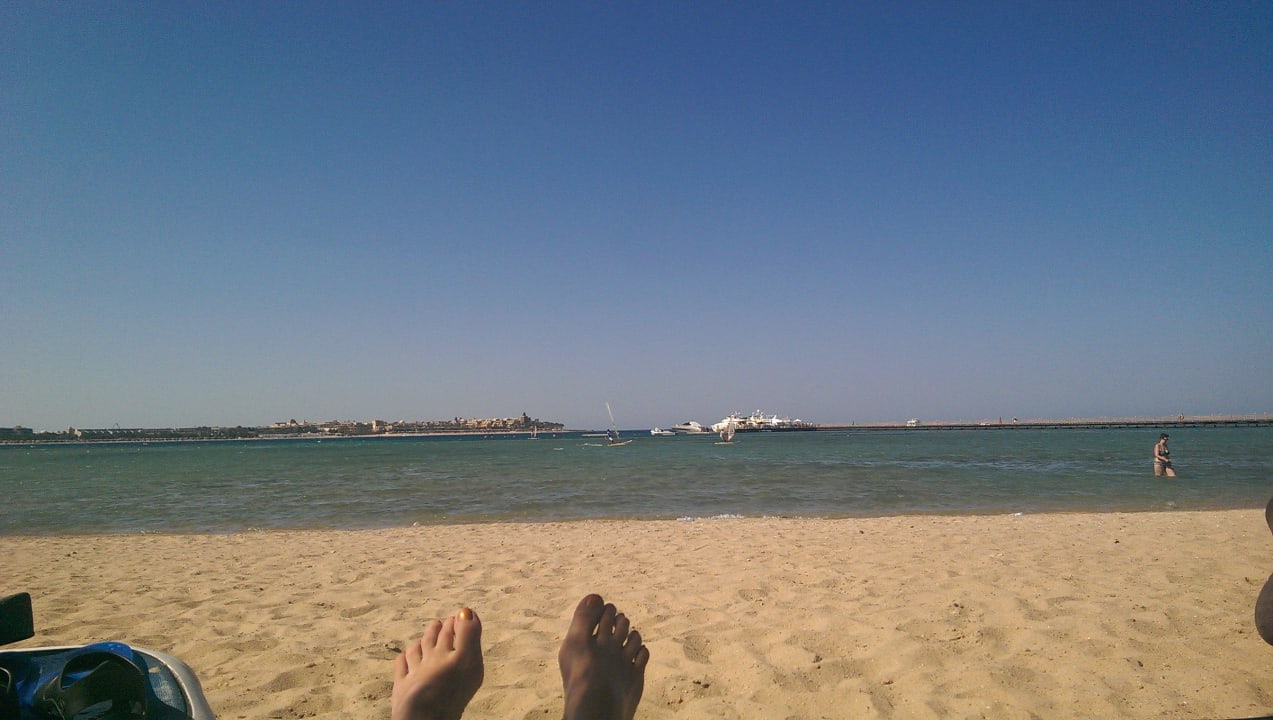 Blick auf den Steg Cleopatra Luxury Resort Makadi Bay