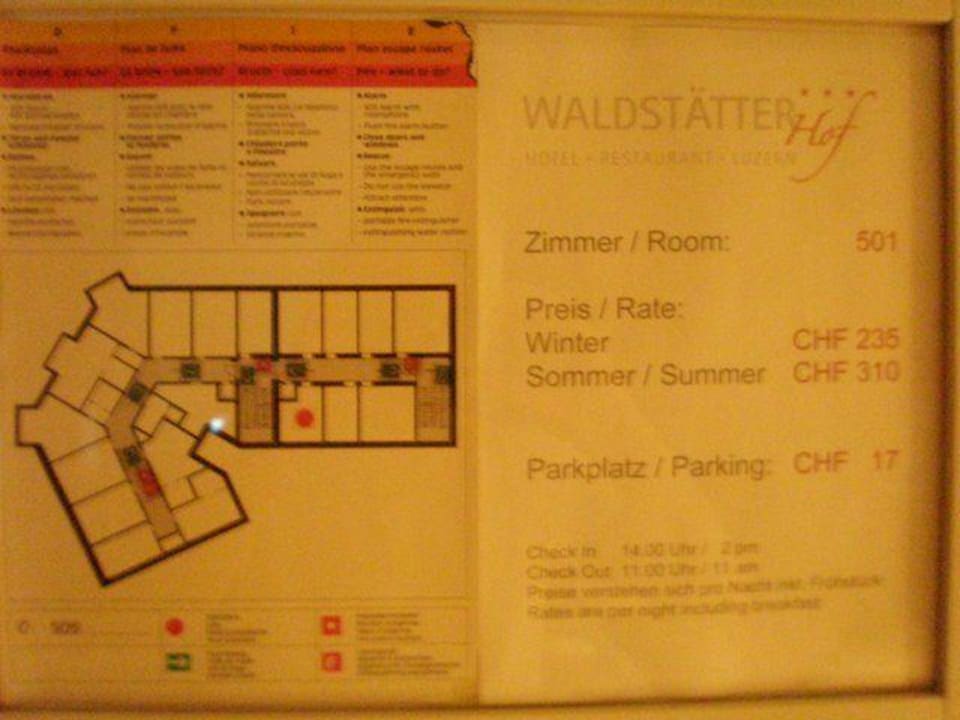 Übsichtsplan Waldstätterhof Swiss Quality Hotel