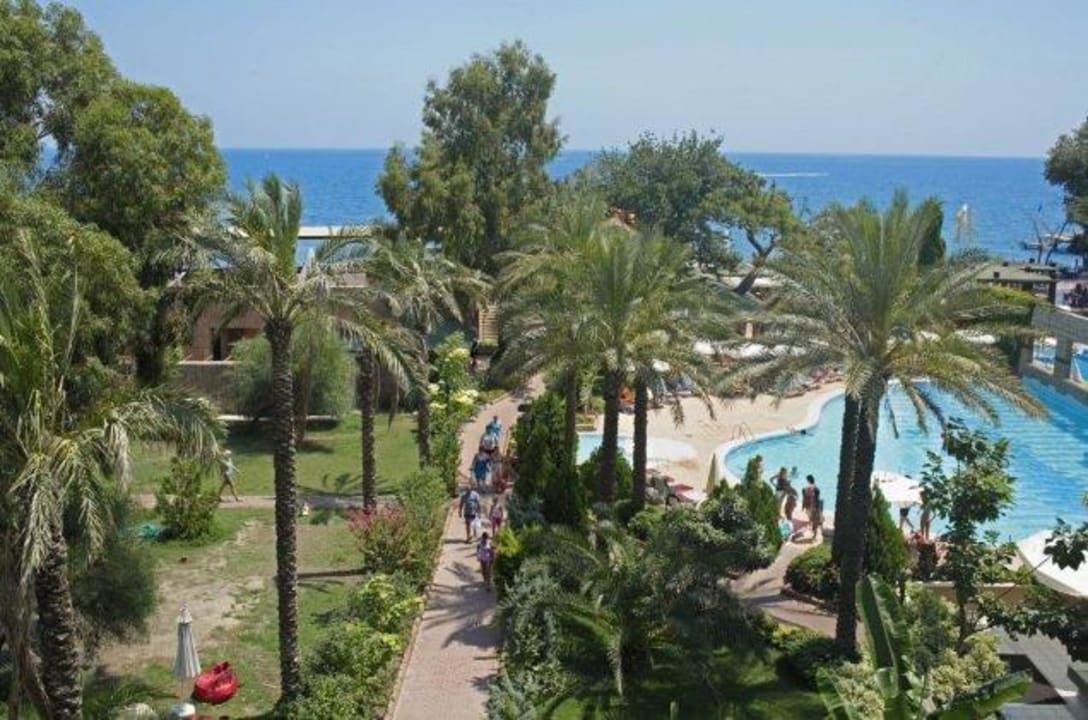 Вид из отеля на территорию. Armas Gül Beach