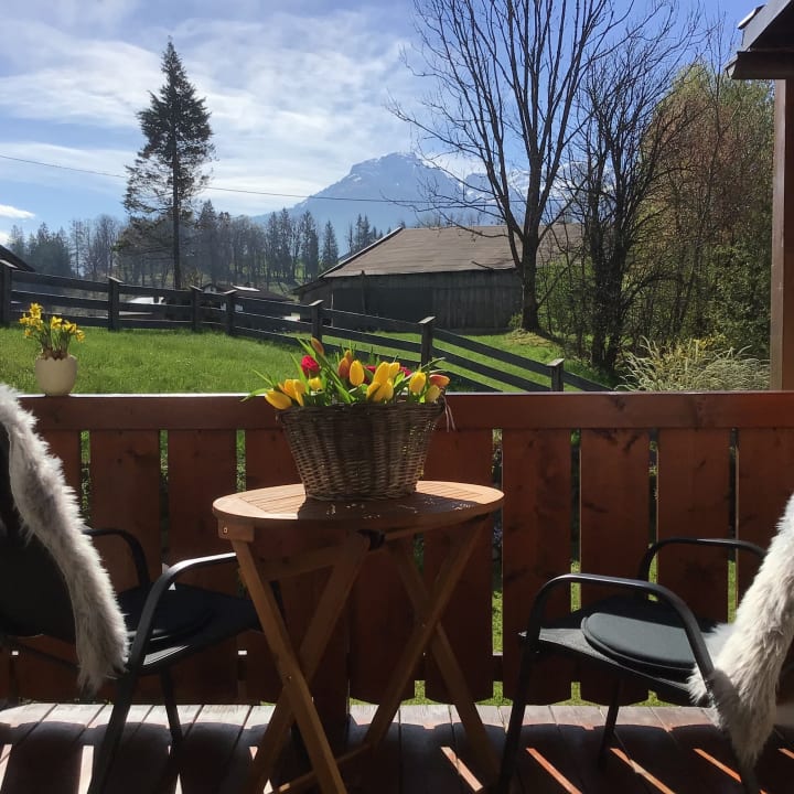 Ausblick Ferienwohnung Lederhose