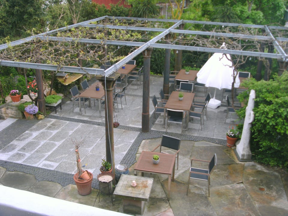 Ausblick zum Innenhof Hotel Römerhof