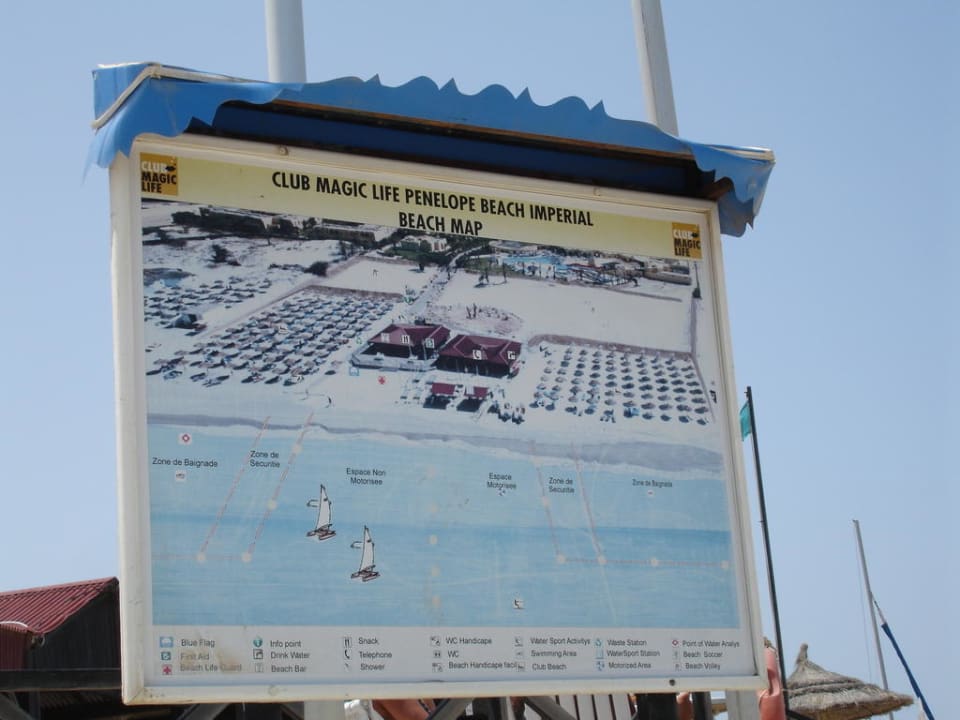 Übersicht-Tafel (Strand) TUI MAGIC LIFE Penelope Beach