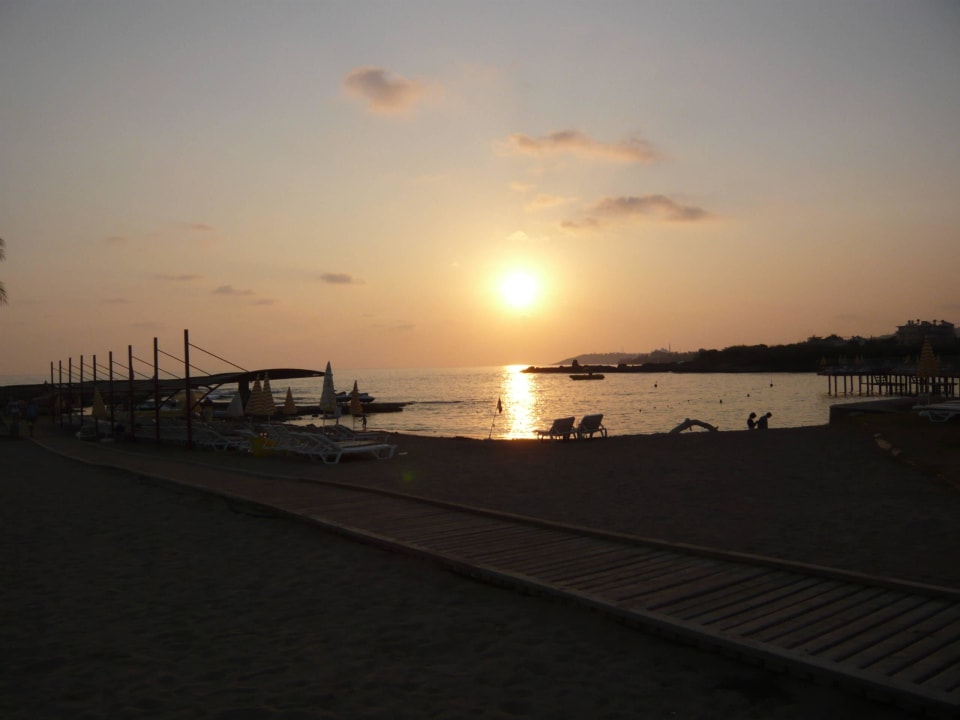 Sonnenuntergang am Strand Oz Hotels Incekum Beach