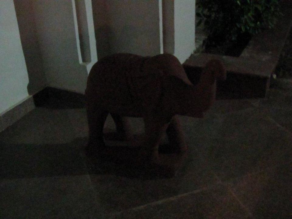 Eingang bei Nach Hotel Udai Vilas Palace Mandawa