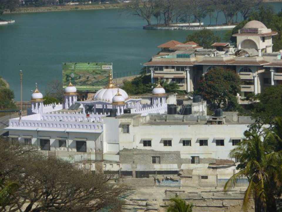 Blick nach draußen vom 8. Stock Hyatt Bangalore MG Road