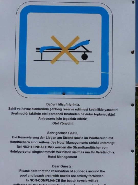 Hotelhinweis - Liegenreservierungen Sunis Kumköy Beach Resort Hotel & Spa