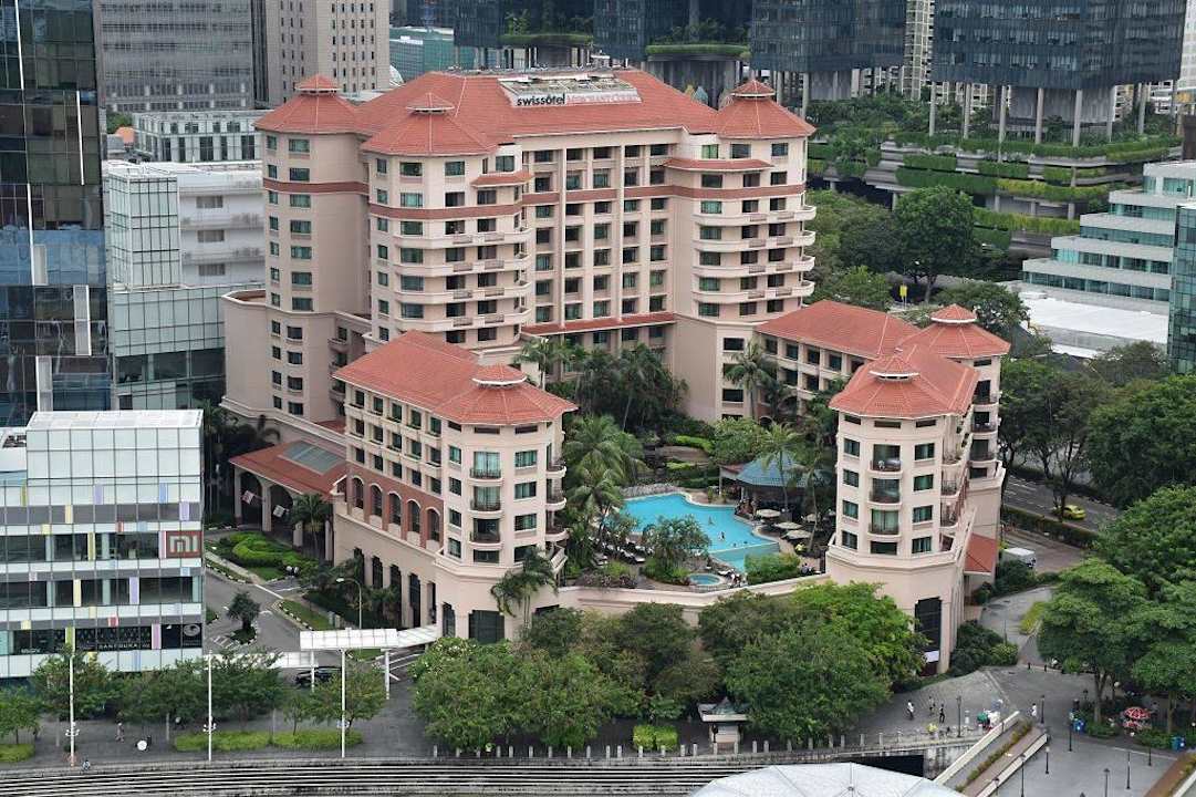 Ausblick vom Zimmer Hotel Novotel Clarke Quay