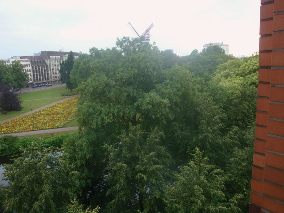 Zimmerausblick auf die Mühle Dorint Hotel Bremen