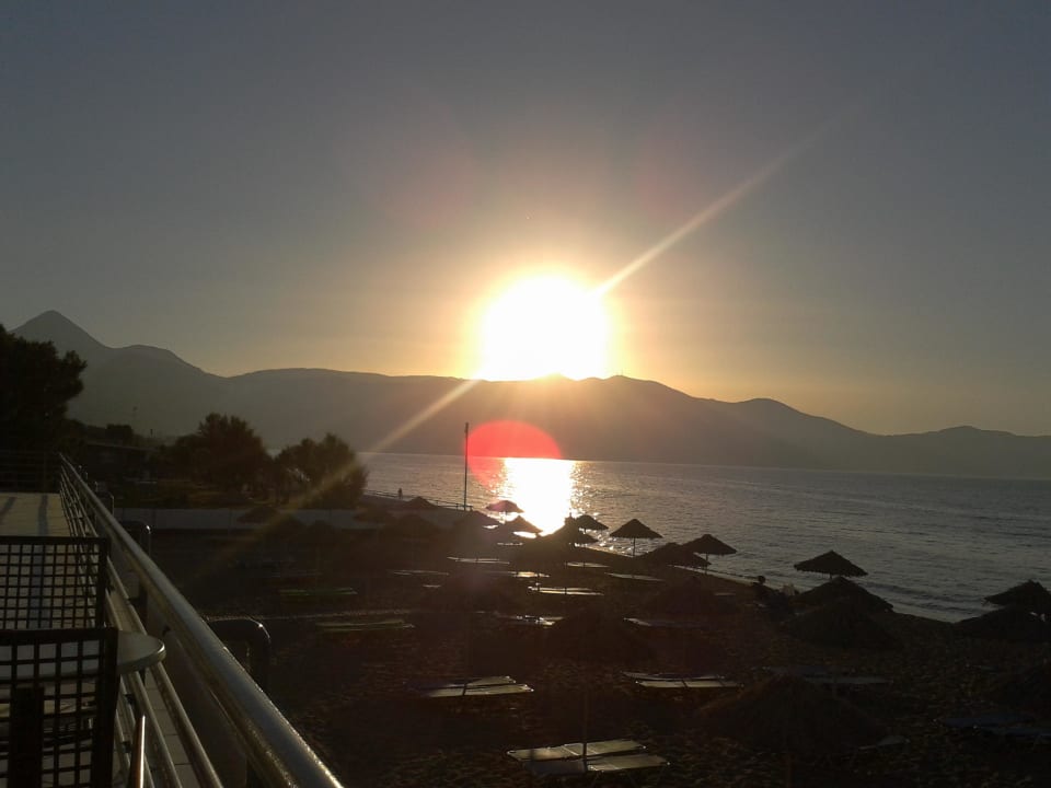 Sonnenuntergang von der Bar  Civitel Creta Beach