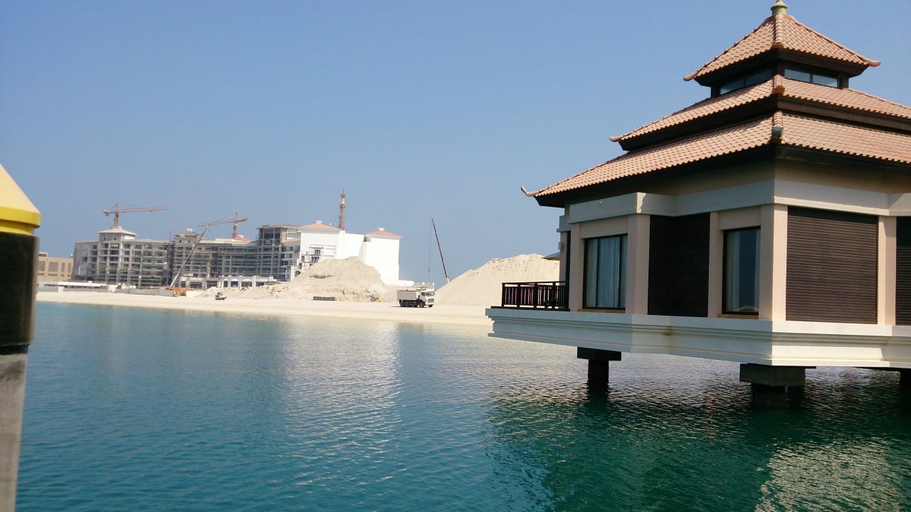 Aussicht von den Overwater-Villen... Anantara The Palm Dubai Resort