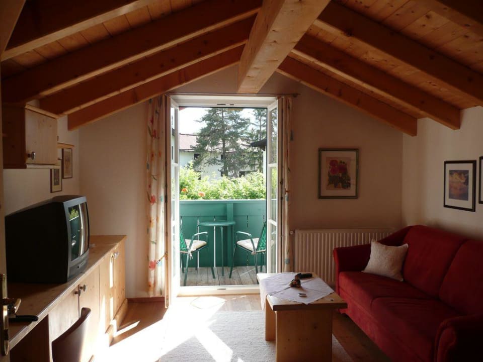 Wohnraum im Zimmer Mundeblick Bio Landpension Monika