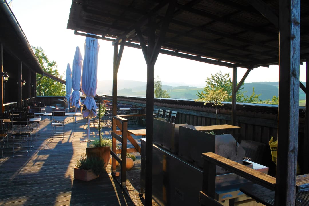 Ausschnitt der Restaurantterrasse Hotel Rhön Residence
