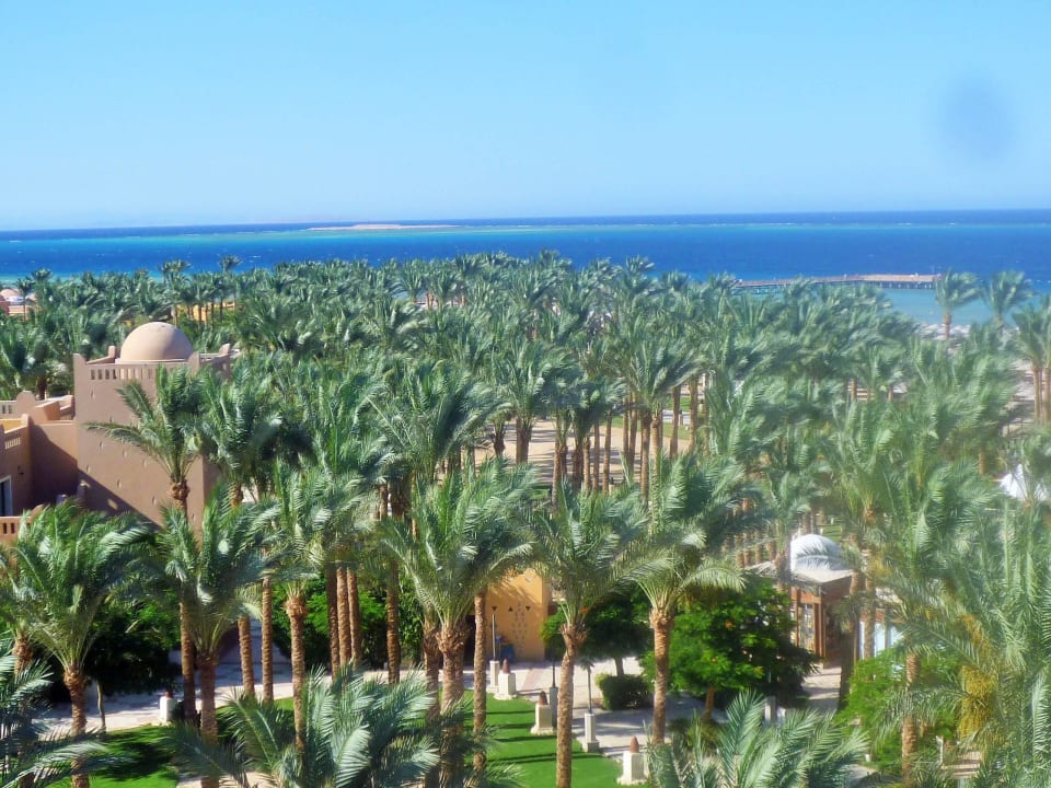 Aussicht zum Steg des Grand Makadi Makadi Palace